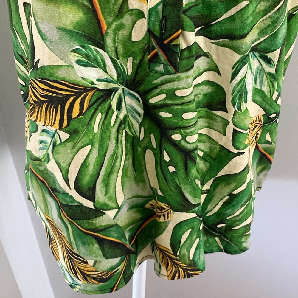 Rachel Roy NWT palm themed top - Picture 3 of 9